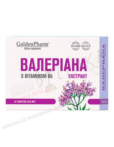 Valeriána + Vitamín B6 50tbl.